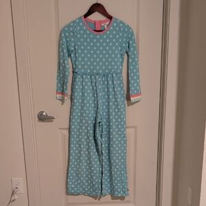Matilda Jane Aqua Jumpsuit with White Dots
